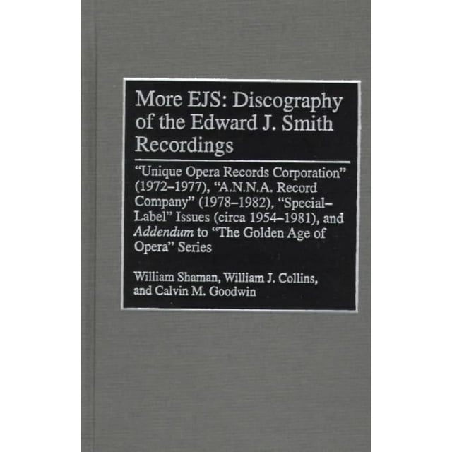 More Ejs, William J. Collins, Edward J. Smith, et al. Couverture Rigide