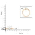 thumbnail image 4 of ANGARA Natural Infinity Twist Diamond Promise Ring in 14K Rose Gold for Women (Size-5.2mm| Color-H| Clarity-SI2) | April Birthstone, Anniversary, Jewelry Gift for Women | Natural Diamond Ring, 4 of 9