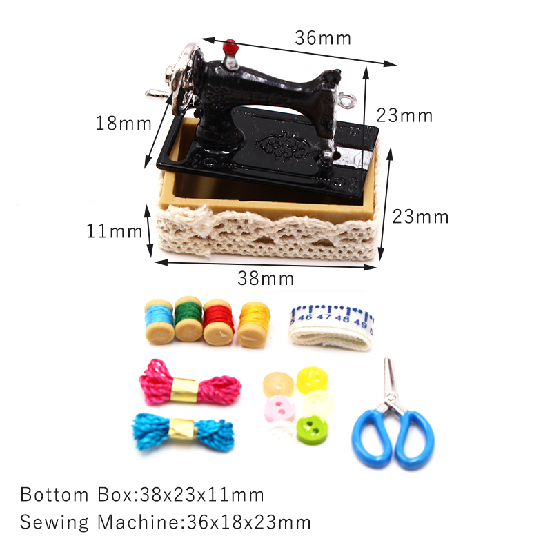 1:12 Casa de muñecas Simulación Mini Manualidad Costura Lana Tejido