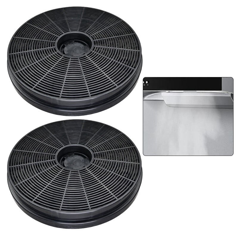 yaaqii 2PCS Kitchen Filter Range Hood Activated Carbon Filter 174mm*174mm*25mm Filter