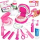 thumbnail image 1 of Set de dentista Pretend Play ULOVEME rosa con aparatos ortopédicos y dientes extraíbles, 1 of 8