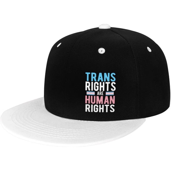 Trans Rights Activist Gift Transexual LGBT Trucker Hat Baseball Cap Gift Women Men Dad Hat Snapback Hat Sun Hat White