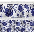 thumbnail image 6 of Soimoi Cotton Canvas Fabric Yardage - Printed Floral Pattern, Blue | 56" Wide | Ideal for Sewing, Upholstery, Tote Bags, Home Decor & More, By The Yard, 6 of 7