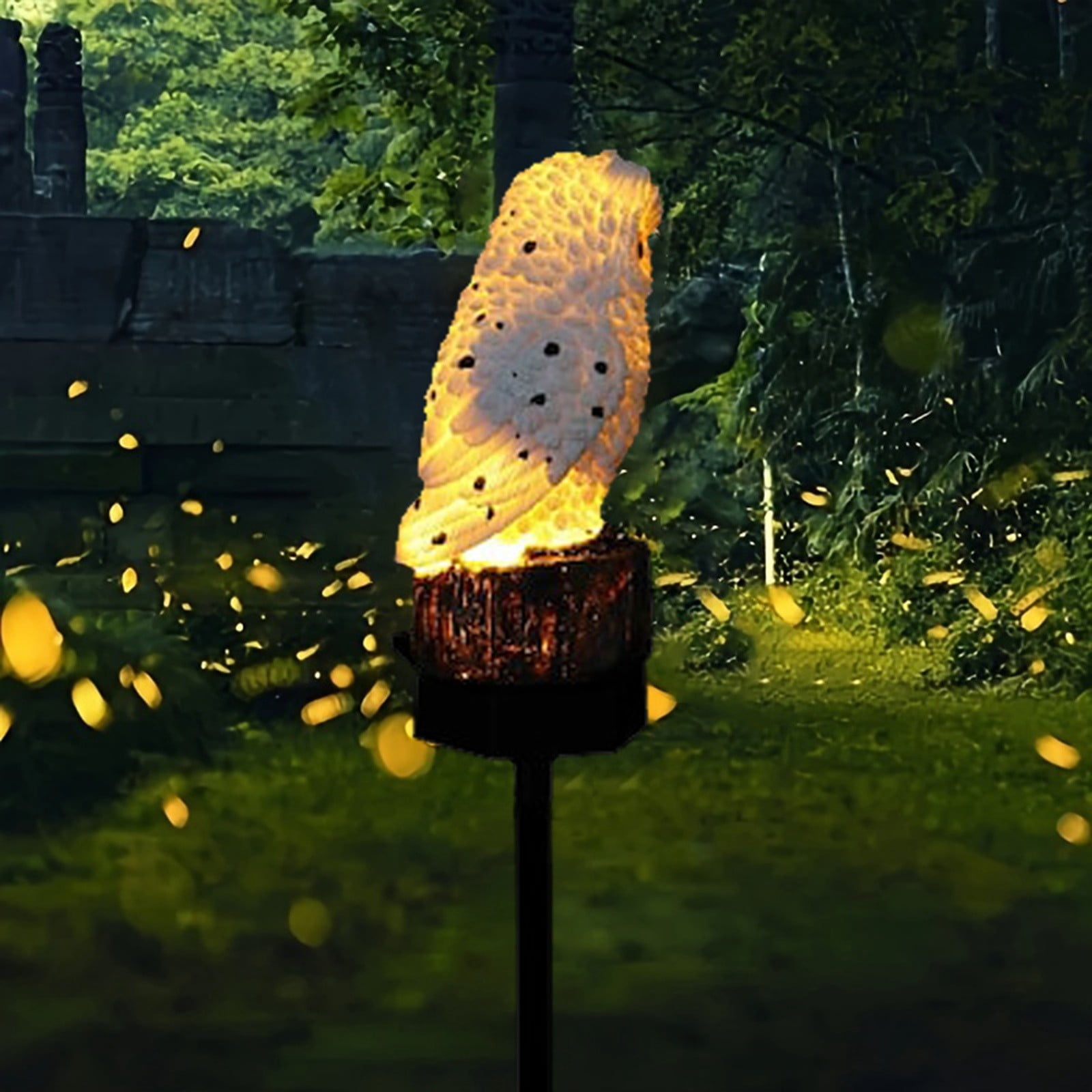 Solar Outdoor Ground Insert Light, Cute Animal Resin Light Stakes Ornaments, Solar Garden Lights Statues Decor, for Yard, Lawn, Pathway, Walkway, Gifts for Housewarming, Animal Lovers