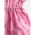 thumbnail image 3 of Wonder Nation Toddler Girls' Button Front Cotton Shirtdress with Short Sleeves, Sizes 12M-5T, 3 of 3