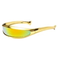 thumbnail image 2 of de visera Lentes de espejo de sol para Rave Marco dorado ++ Amarillo Zulema anteojos con visera, 2 of 8