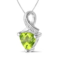thumbnail image 2 of JewelersClub 1 1/2 Carat T.G.W. Peridot And White Diamond Accent Sterling Silver Pendant, 2 of 4