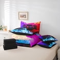 thumbnail image 6 of Feelyou 3D Gamepad Gaming Boys Comforter Set 7pcs, Fire and Water Queen Bedding Sets, 6 of 8