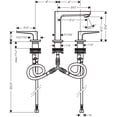 thumbnail image 4 of Hansgrohe 32518 Metropol 1.2 (GPM) Widespread Bathroom Faucet - Chrome, 4 of 4
