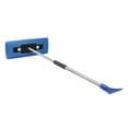 thumbnail image 1 of Snow Joe 4-In-1 Telescoping Snow Broom + Ice Scraper, 18-Inch Foam Head, Headlights (Blue), 1 of 8