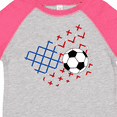 thumbnail image 4 of Inktastic Soccer Ball, Net with American Flag Colors Boys or Girls Toddler T-Shirt, 4 of 5