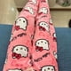 thumbnail image 3 of Pantalon de pyjama épais Hello Kitty, Sanurgente Anime Smile, tissu double élastique, fjWomen doux, cadeau d'anniversaire FjCartoon, 3 of 4