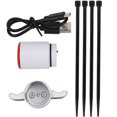 thumbnail image 1 of Sensor inteligente de bicicleta, luz trasera táctil de freno, carga USB, luz trasera para paseo nocturno, cojín blanco, 1 of 5
