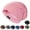 Pink, variant on Satin Sleep Cap Bonnet Hair Cover for Sleeping, Beanie Hat for Natural Curly Hair Adjustable Night Cap,Black,One Size