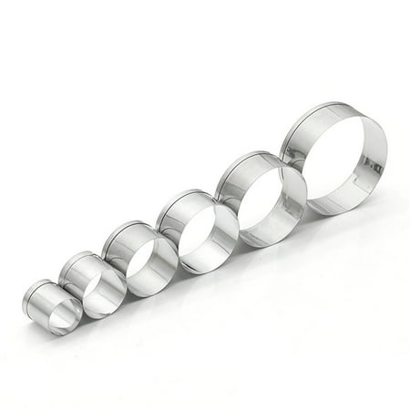 

Yoone 6Pcs Round Shape Fondant Baking Mold Cookie Cake Decorative Tools