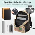 thumbnail image 4 of KUIFORTI Reading Capybara Children's Backpack 17 Inch Lightweight Kids Bookbag with Multiple Pockets for Elementary Primary Middle School Back to School Gifts for Students, 4 of 7