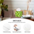 thumbnail image 3 of Gukieu St. Patrick's day Print Leather Tissue Box, PVC Waterproof Velcro Opening and Closing Square Tissue Box Holder, Suitable for Home and Office Decoration, 3 of 7