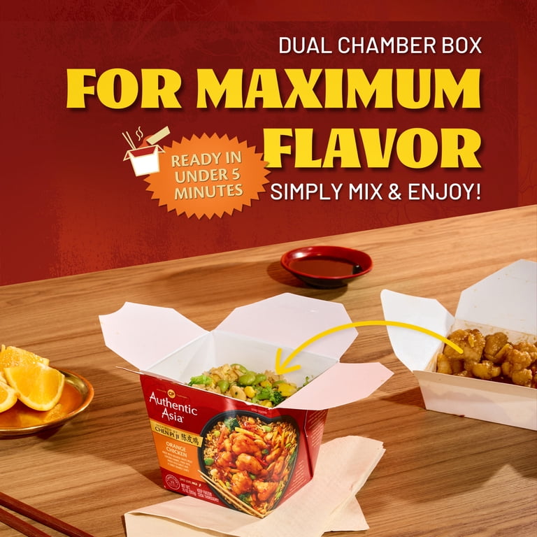 Authentic Asia Orange Chicken Meal 10oz (Frozen Dinner) - Walmart.com