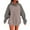 Dark Gray, variant on Oversized Hoodies for Women 2025 Fall Winter Long Sleeve Color Block Hooded Sweatshirt with Pockets Pullover Tops