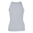 thumbnail image 4 of Mohiass Womens Sleeveless Racerback High Neck Casual Basic Cotton Ribbed Fitted Tank Top Light Gray XL, 4 of 6