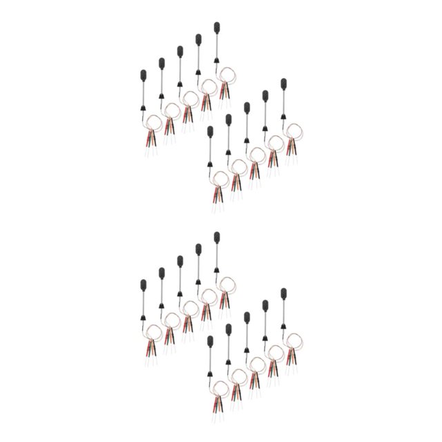 Thinsony Detailed HO Scale Telephone Poles for Model Train Park Street Scenery Layout 10 pcs, Signal Lights 2Set