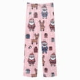 thumbnail image 5 of NOLDARESKids Baby Girl Christmas Pajamas Set Button Down Loungewear Shirt Top+Long Pants Xmas PJs Nightgown Sleepwear X165-Pink, 5 of 9