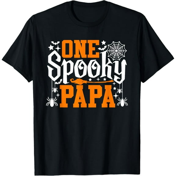 One Spooky Papa Funny Halloween Family Matching T-Shirt
