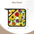thumbnail image 3 of Sikiie Tiger Swallowtail On Flowers Pot Holders Kitchen Insulation Mats Heat Resistant Pot-Holder Oven Anti-Scald Pads for Cooking Baking, 7.1*7.1inch, 3 of 8