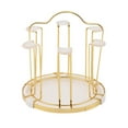 thumbnail image 4 of Decodeary Drinking Glass Drainer Stand Multi Functional Mug Storage Solution Busy Dining Environments Cups Drying Rack Stand White 20x21cm, 4 of 6