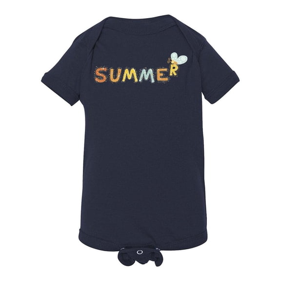 Summer Text And Butterfly Bodysuit Infant -Image by Shutterstock, Newborn