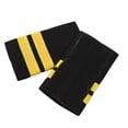 thumbnail image 3 of YONGHS Mens Traditional Uniform Epaulets Pilot Aviators Epaulettes Shoulder Boards Badge Accessories Black&Gold One Size, 3 of 6