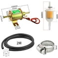 thumbnail image 2 of YIUIY Universal Upgrad Electric Fuel Transfer Pump Kit Compatible with All 12V Cars,Boats,Trucks,Lawn Mowers,Carburetors and Generators,3-6PSI Electric Fuel Pump + 2 Meter/6.56-Foot 5/16" ID Fuel, 2 of 5