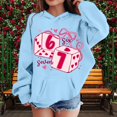 thumbnail image 6 of shqvo Girls Valentine's Day Hoodie, Heart Print Long Sleeve Pullover Hooded Sweatshirt for Kids (3-14Y), 6 of 6