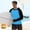 A_ Black, variant on Men's UPF 50+ Quick-Dry Outdoor Sun Tee Vintage Palm Tree Print Hooded Thumb-Hole Cuffs for Coastal Leisure Strolls Blue M
