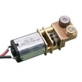 thumbnail image 2 of Speed Reduction Motor N20 Mini Full Metal Gearwheel Worm Gear Motor Right Angle for 3D Printing Pen, 2 of 10