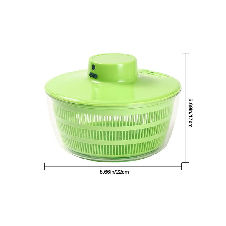 Tohuu Large Salad Spinner Lettuce Vegetable Dryer Electric Lettuce Dryer  Easy Spin Salad Spinner Vegetable Washer Dryer Kitchen Accessories sturdy 