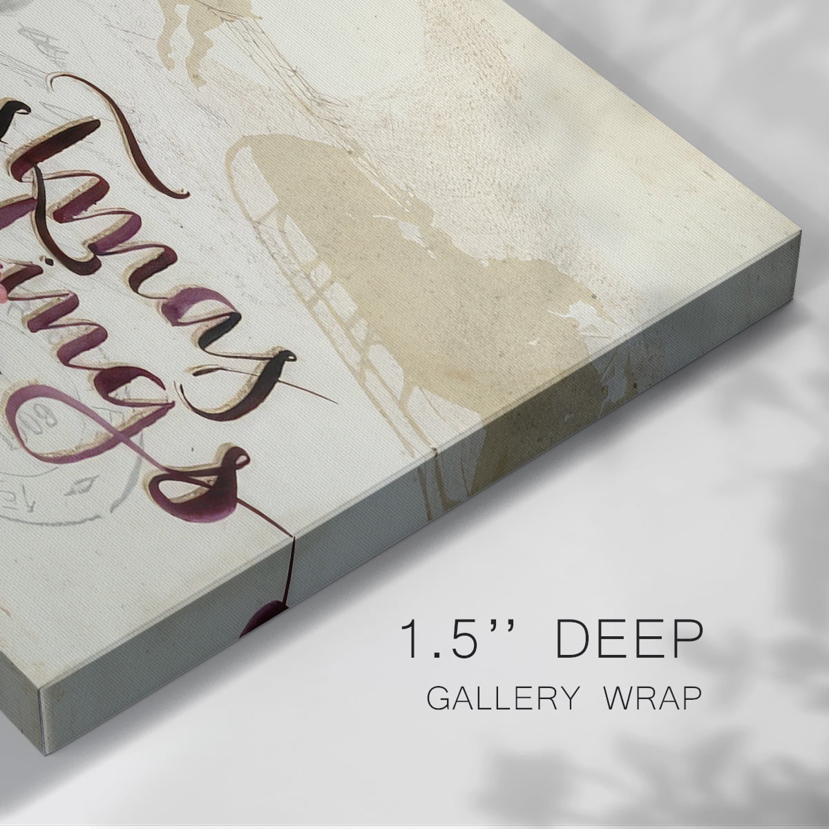 Christmas Greetings Collection A- Gallery Wrapped Canvas