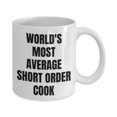 thumbnail image 2 of Short Order Cook Mug - Coffee Cup - World's Most Average Short Order Cook, 2 of 4