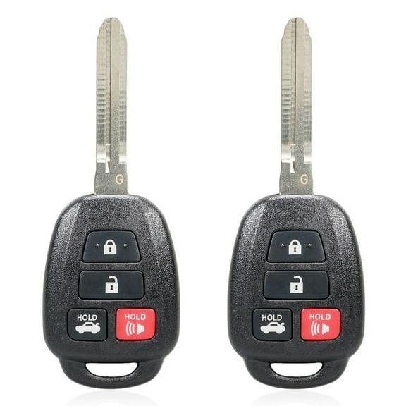 2 Uncut For 2012-2014 Toyota Camry Keyless Entry Remote Head Key Fob HYQ12BDM 315MHZ G chip