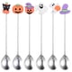 thumbnail image 1 of FELTECHELECTR 6 cucharas de acero inoxidable estilo Halloween para pastel, postre y vajilla., 1 of 5