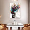 thumbnail image 3 of Elephant Stock The Edge Wall Art - Vertical Multi Panel Canvas - Living Room Wall Decor - Fashion And Beauty Multi Panel - Gray And Gold Decor By Ashvin Harrison - 32" x 50", 3 of 8