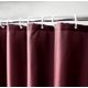thumbnail image 4 of 1 cortina de ducha de 180 x 180 cm, tela de poliéster, cortina de baño impermeable a prueba de moho, simple y moderna, roja, 4 of 5