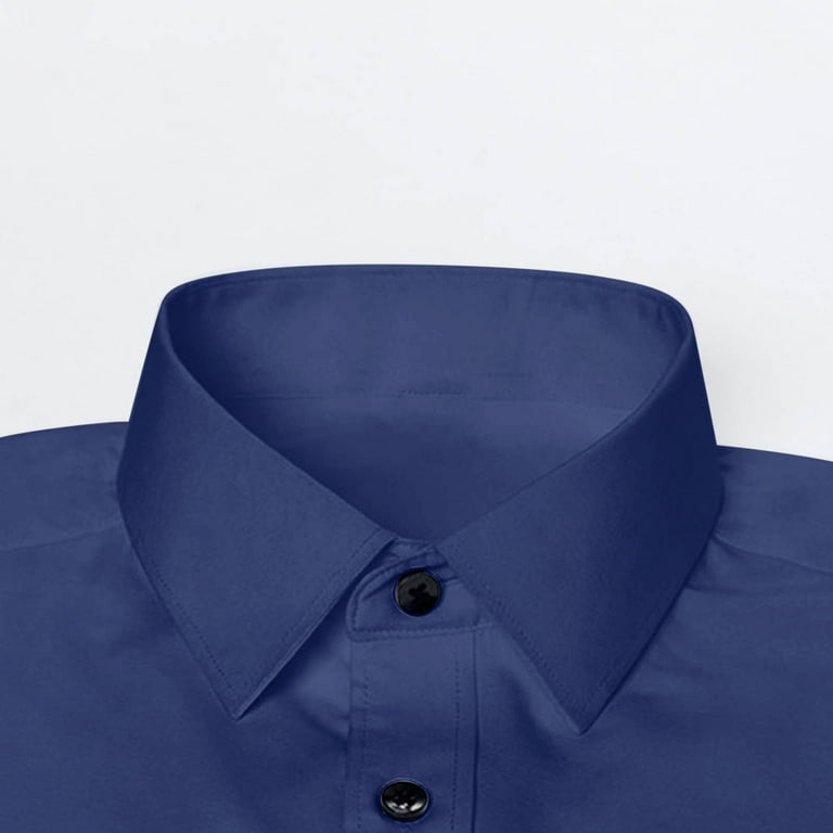 VSSSJ Men's Dress Shirt Fashion Slim Fit Long Sleeve Solid Color Button Down Collar Shirts Business Casual Office Shirt Navy XXXL - Walmart.com VSSSJ Men's Dress Shirt Fashion Slim Fit Long Sleeve Solid Color Button Down Collar Shirts Business Casual Office Shirt Navy XXXL - Walmart.com