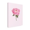 thumbnail image 3 of Trademark Fine Art Rosana Laiz Blursbyai Peony statement Canvas Wall Art, 3 of 4