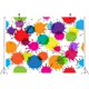 thumbnail image 5 of Fondo de tela con salpicaduras de pintura de colores para fiesta de arte, fondo con salpicaduras de pintura, estilo grafiti abstracto, vestido para un desastre, decoración de fiesta de pintura,, 5 of 5