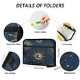 thumbnail image 3 of Accordion File Organizer with Zip Closure 13 Pockets Expanding File Folder Letter A4 Paper Document Organizer for Home Office Mysterious Celestial Pattern, 3 of 7