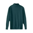 thumbnail image 6 of Sweaters for Women Long Sleeve Turtleneck Knitted Tops Warm Soft Lightweight Pullover Sweater Dark Blue S, 6 of 6