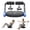 Blue, variant on Adjustable Ab Trainer Machine for Home - 4‑Level Resistance Sit‑Up Exercise Equipment with Non‑Slip Handles & Resistance Bands, Foldable Ab Crunch Machin