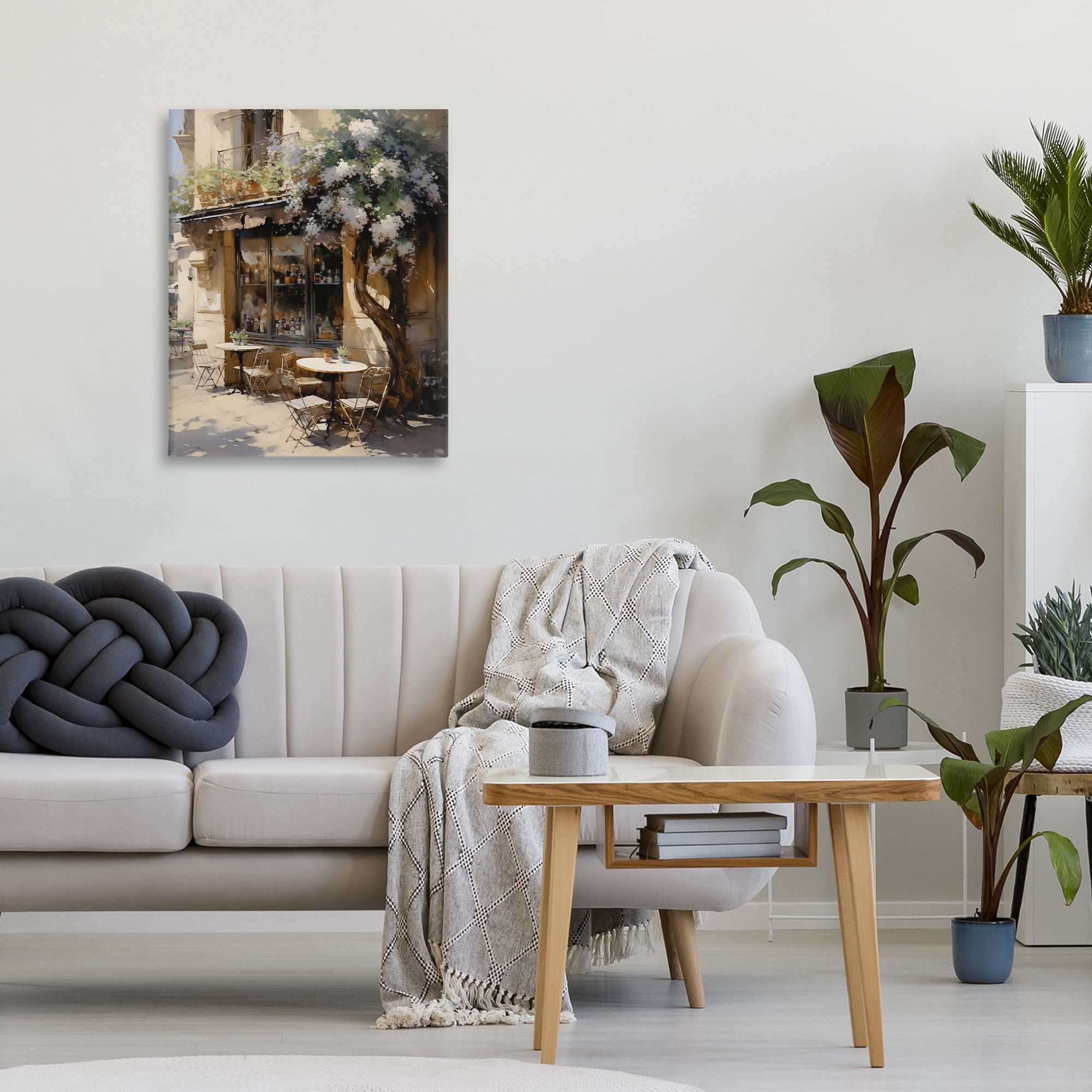 Stupell Industries Sunlit French Cafe Terrace Canvas Wall Art, design by Creative Studio