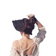 thumbnail image 3 of Kmbangi Female Visor Cap Solid Color Ruffled Sun Hat Hollow Out Bucket Hat, 3 of 9